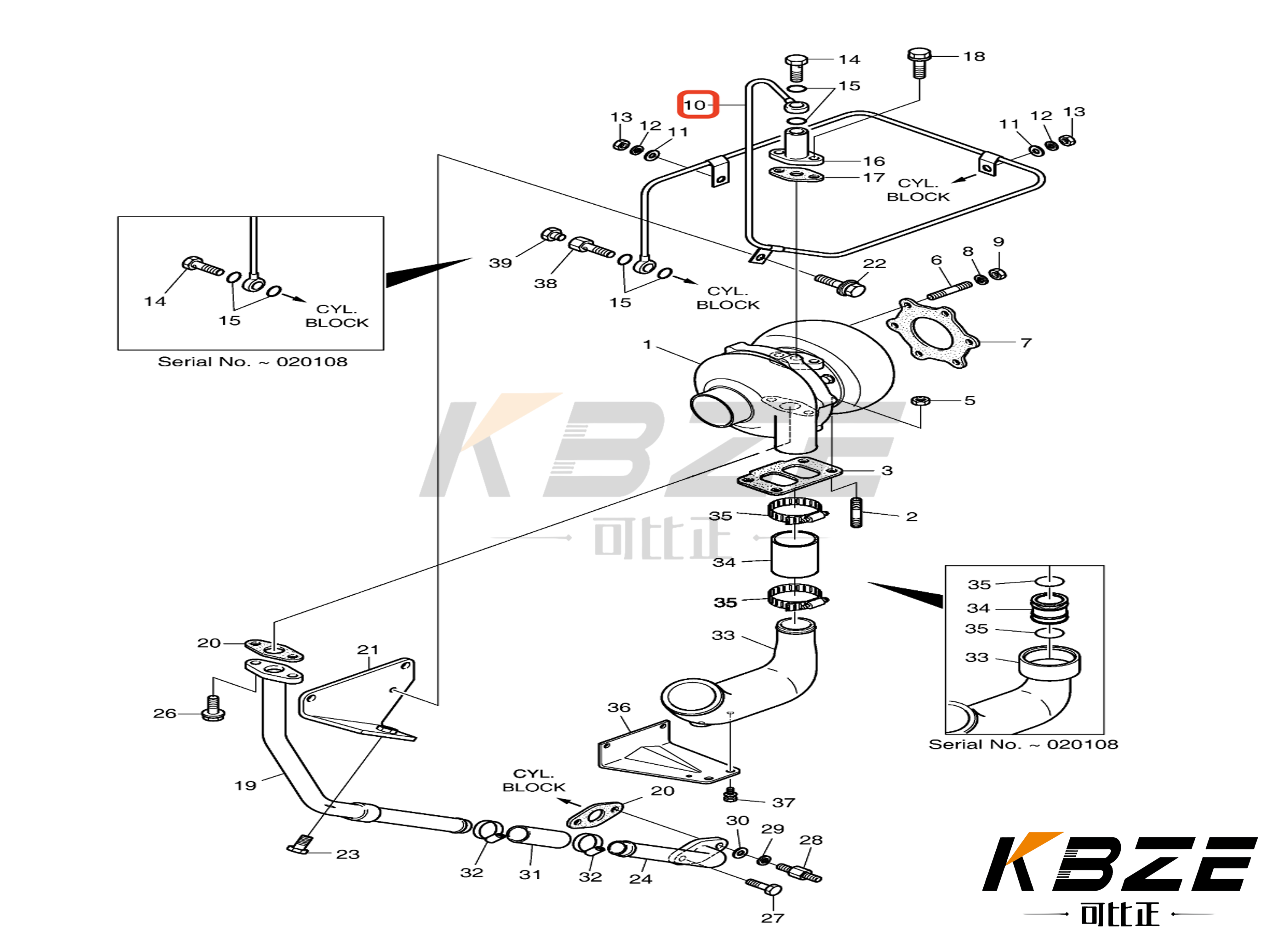 DAEWOO DOOSAN DB58 Двигатель TURBO ПИУП 65.05701-5453 для экскаватора DH250 DH300