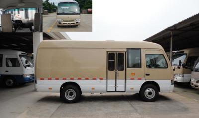 5 Gears Coaster Mini Bus Van , Aluminum Transport 15 Passenger Mini Bus