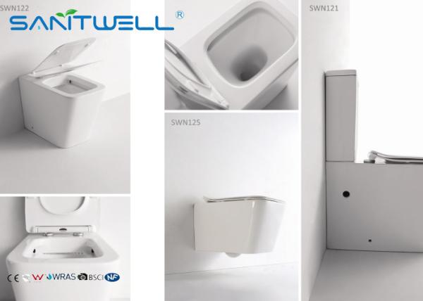 High end European Standard Wall Faced Toilet Ceramic Two Piece 545*360*410mm