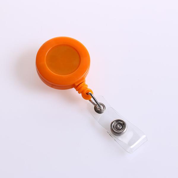 Deyi Round Retractable Plastic Badge Reel With Alligator Clip for Nurses Cute Badge Reel Office Merch