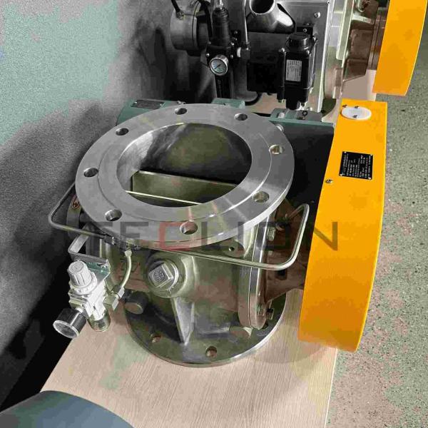 PN10 ANSI 150 libras de acero inoxidable bloqueo de aire de alimentación rotativo con perforaciones de brida