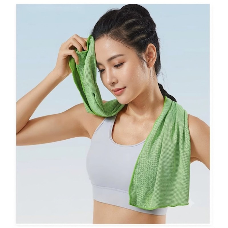 170 GSM Square Microfibre Gym Towel Child Proof Sport Cooling Towel For Adult
