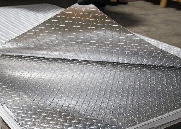 1.5mm - 6.0mm Thickness Aluminum Tread Plate Black Color