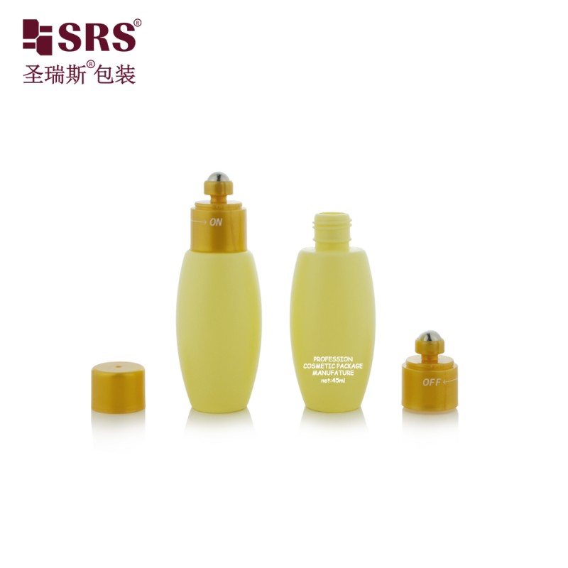 KG1-45ML Empty Custom Color Plastic Roller Ball Bottle With Switch For Anti-Itch Liquid
