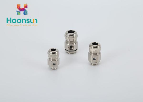 Metal Permeable Type Air Breather Valve cable gland 8MM Thread Length With Clamping Range