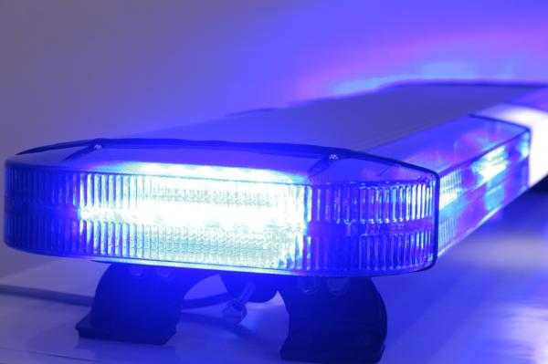Emergency LED Light Bar For Fire Truck , 48 Blue LED Strobe Warning Light Bar