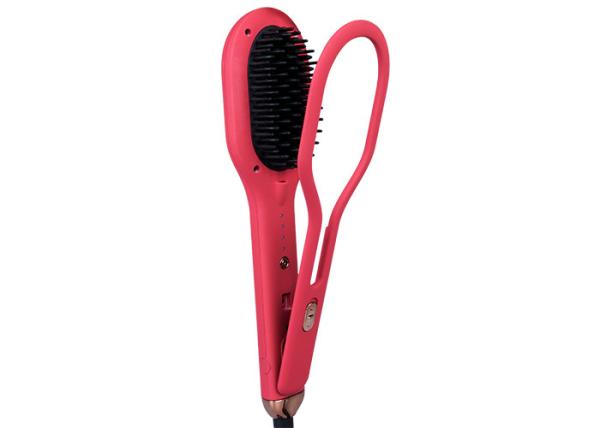 Electric Hair Straightener Brush Comb Plastic 45W For Home / Hotel