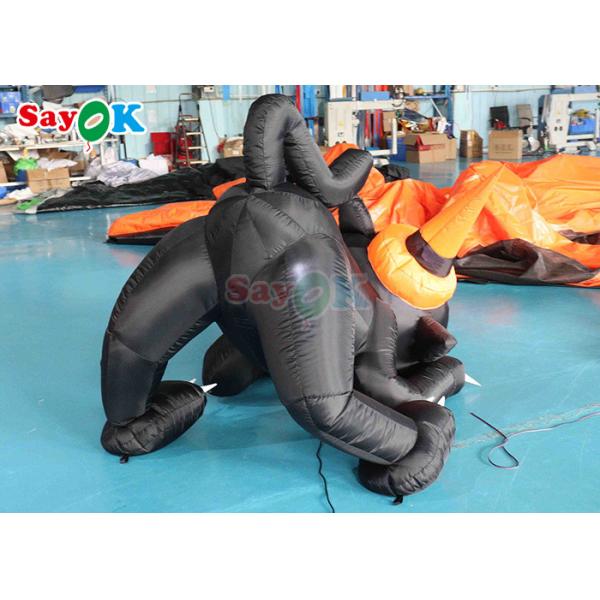Halloween Cartoon Animal Model Inflatable Black Cat Halloween Yard Decoration