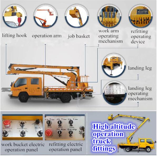 ISUZU 18m - 22m High Attitude Operation Truck 4X2  Aerial Work Platform Truck