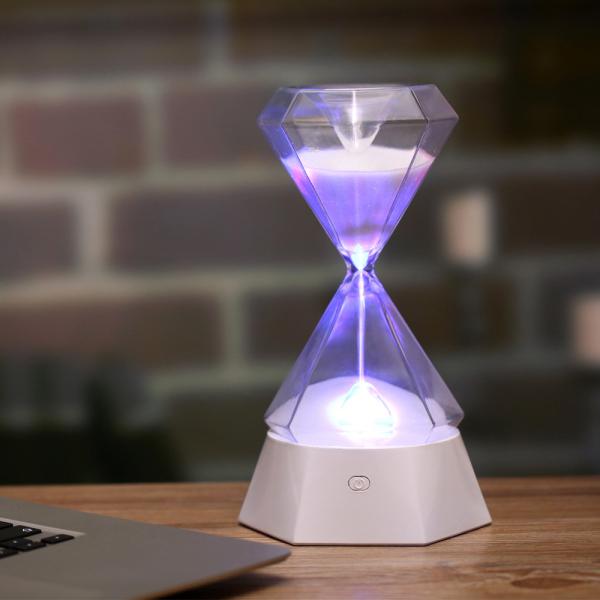 Indoor Wedding Favors Hourglass Custom Diamond Shape Decorate Sandglass With Sliver Sand  GK-SD01