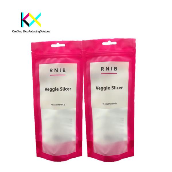 Digital Printed Daily Use Commodity Packaging Stand Up Zipper Pouch With Window