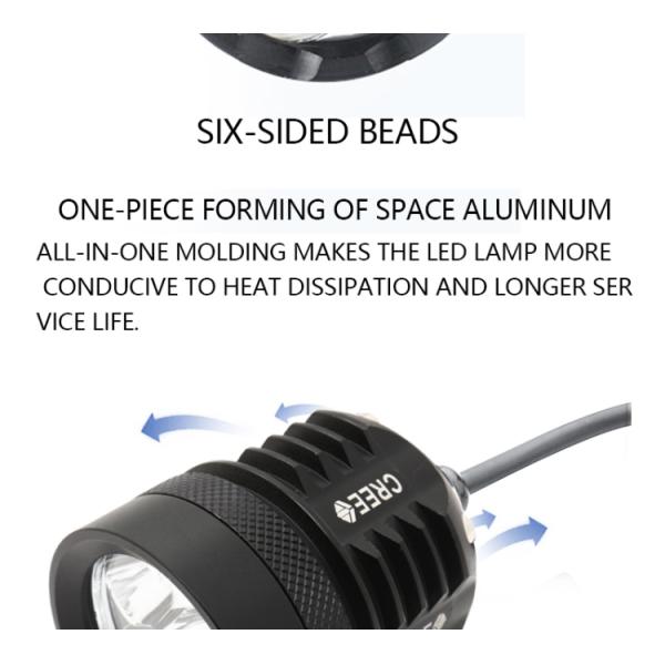 motorcycle headlight led L4X L6X 40W lamp electric vehicle 4-bead headlamp lighting car spotlights