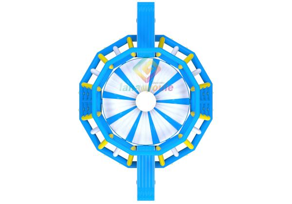 0.9mm Plato Inflatable Floating Water Park Aqua Sports Slide