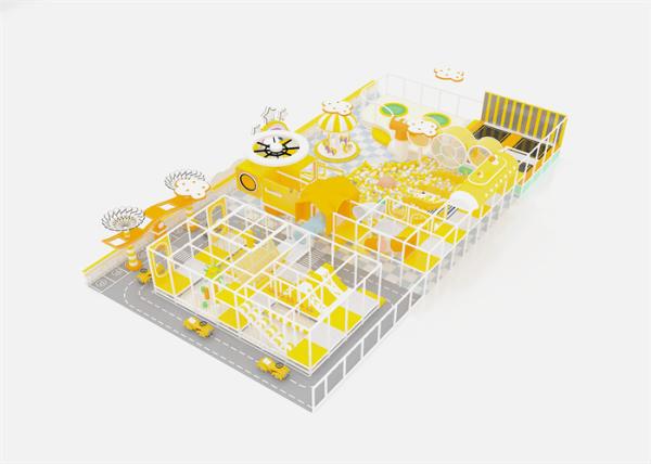 Innovative Themed Kids Indoor Playground Equipment Trampoline Jumping With EVA Mat