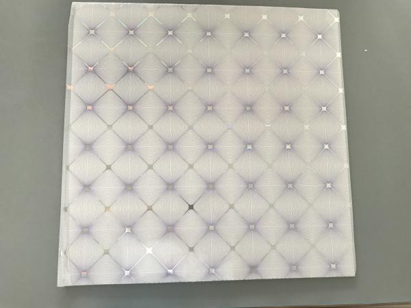 Easy Install / Clean PVC Ceiling Boards 7mm Thickness Shining Purple Design