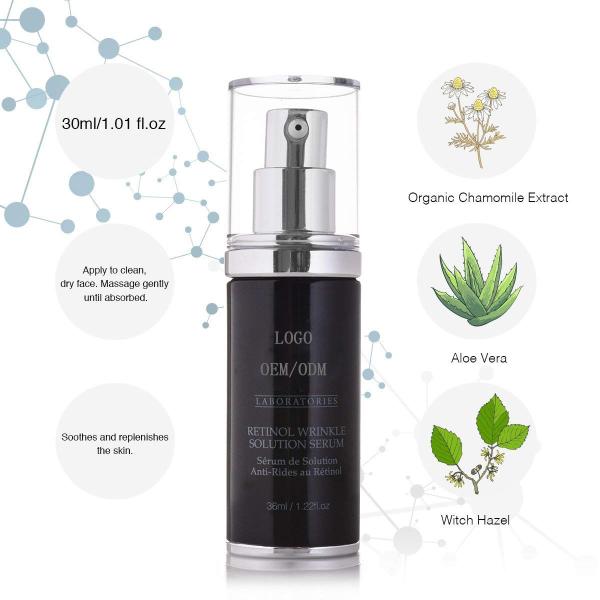 Natural Organic Face Serum / Retinol Anti Wrinkle Facial Serum With Vitamin C Repairs Age Spots