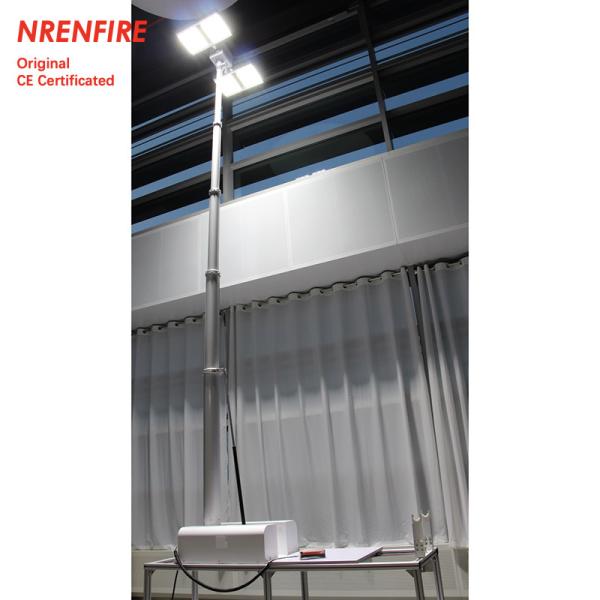 roof mast light 4.5m pneumatic telescopic mast, vehicle roof mount mast light tower