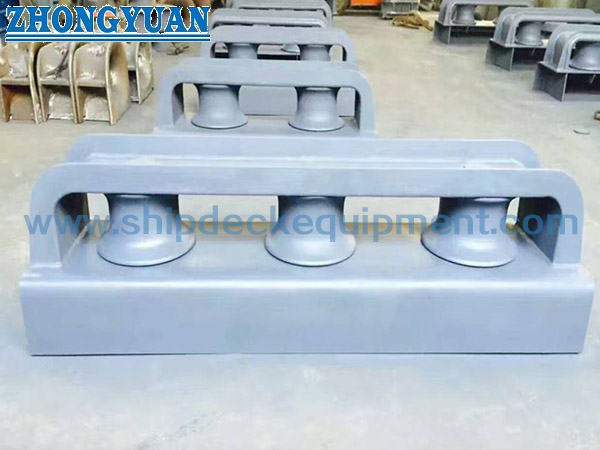 JIS F 2014 Form DF DS Closed Type 3 Rollers Shipside Fairlead Ship Mooring Equipment