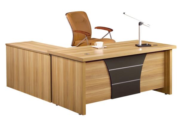 Melamine Laminated Melamine Office Furniture Manager Desk With Steady Edge