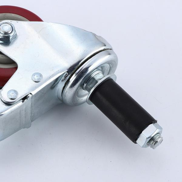 Ruedas de inserción de expansión de 5 pulgadas sin freno Rueda de inserción Rueda industrial Ruedas de PVC PU Caucho TPR Rueda de rueda ESD