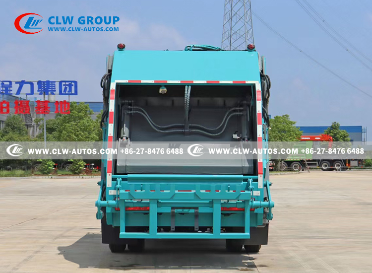 Мусоровоз зада Dongfeng 6CBM обжатый затяжелителем