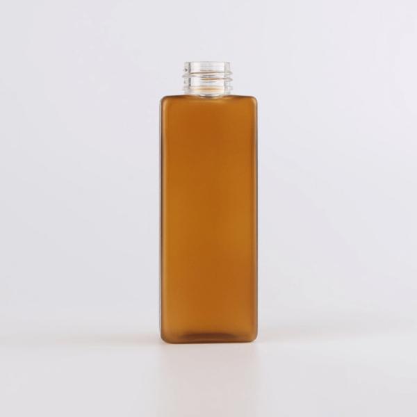 Organic Bamboo Cosmetic Packaging Plastic Pump Bottles With Bamboo Tray 4oz 120ml Square