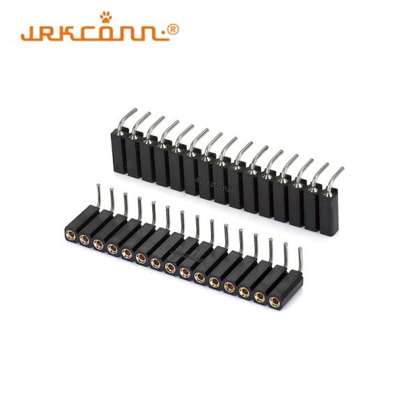 Custom Header Pitch 2.54 Mm Connector Right Angle Pin Header Socket
