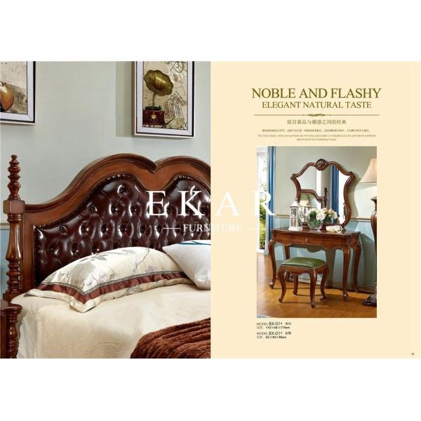 Makeup Wooden Bedroom Dresser With Mirror