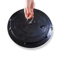 High Strength Load Bearing SMC Manhole Cover Anti Slip Lightweight Composite Solution 300mm A15
