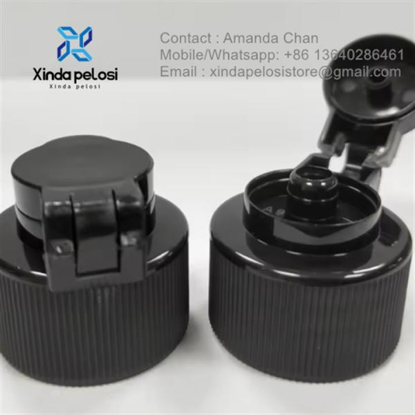 Fábrica a retalho Selo de plástico Tapete de parafuso de tipo Botella de embalagem cosmética Flip Cap para venda