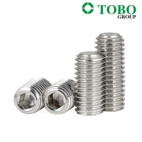 Fastening Screws Stainless Steel Din551 Slotted Set Screws With Flat Point Grub Screw M4m5m6