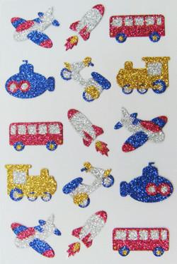 Projeto de veículos decorativo das etiquetas da espuma do brilho para finalidades relativas à promoção