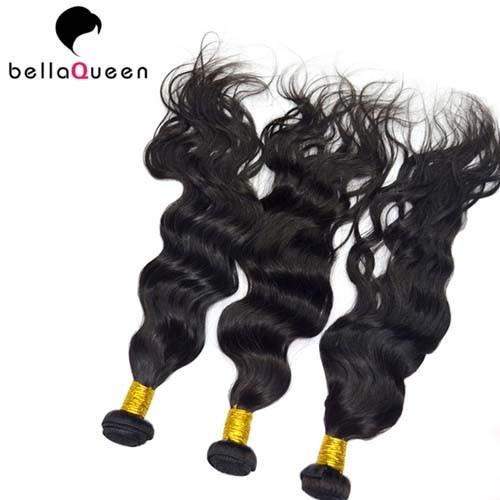 Women Water Wave European Virgin Human Hair Weaving Of Natural Black 1B