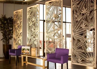 Multi Functional Decorative Metal Panels Interior With Brushed / Sandblast Surface Treatments