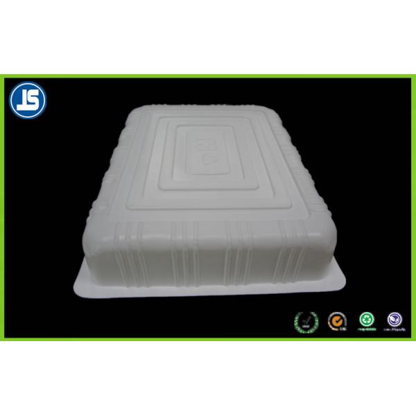 Biodegradable Square White PS Blister Packaging Tray , Baking Biscuit Trays