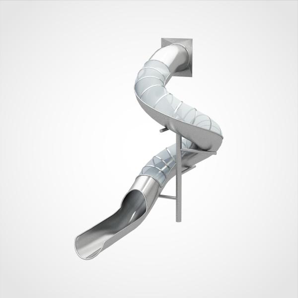 Toboggan de jeu en acier inoxydable pour enfants de 3 à 12 ans