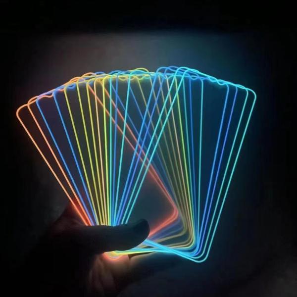 Protector de vidro luminoso de borda de silicone 3D