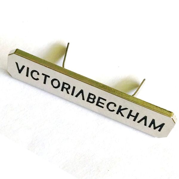 Custom Etched Embossed Metal Nameplate with Waterproof Dustproof UV Resistant Finish and 3M Self Adhesive Logo Tag