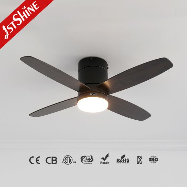 52 Inches Ceiling Fan Light with DC Motor and MDF Blades for Indoor Living Room