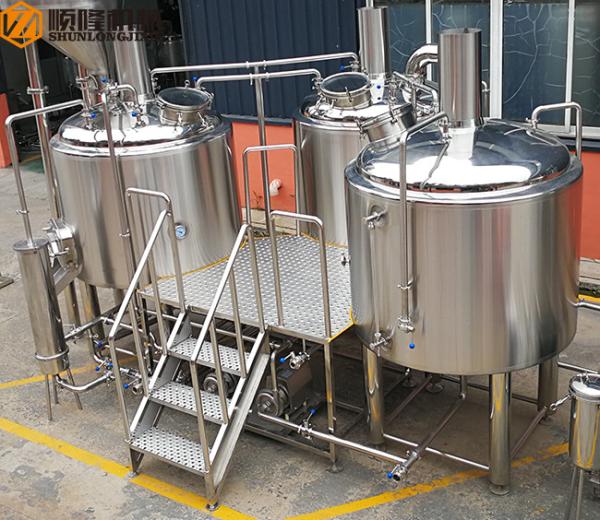 10HL Stainless Steel Brewing Equipment Indoor / Outdoor With Mobile CIP System