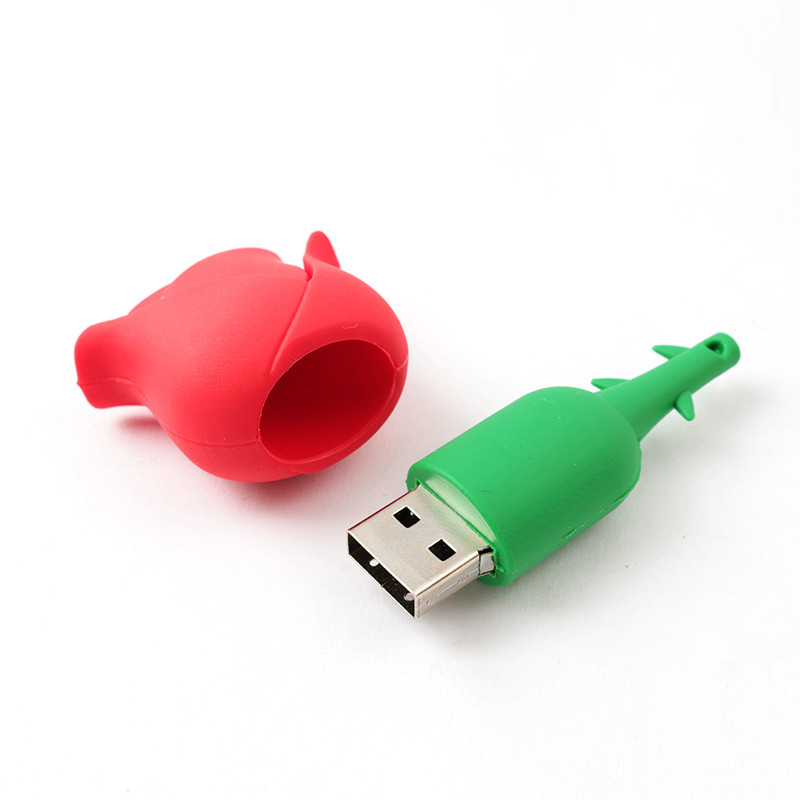 Цветки PVC формируют изготовленную на заказ вспышку USB управляют 2,0 3,0 16GB 8GB 10MB/S