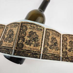 Étiquettes de bouteilles de whisky personnalisées en bois de chêne recyclé