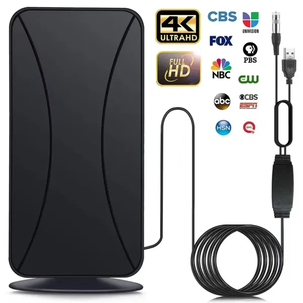 Outdoor Indoor Long Range HD TV Antenna Reviews with Signal Booster Digital HD Antenna for Smart TV and All TV
