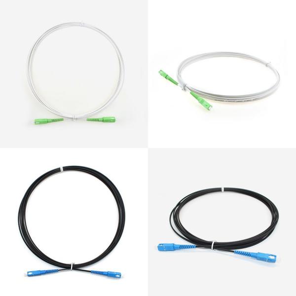 SC Fiber Optic Drop Cable , FTTH Patch Cord for Indoor / Outdoor