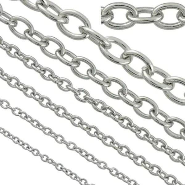 Stainless Steel 304 DIN766 Welded Link Chain Heat Resistant