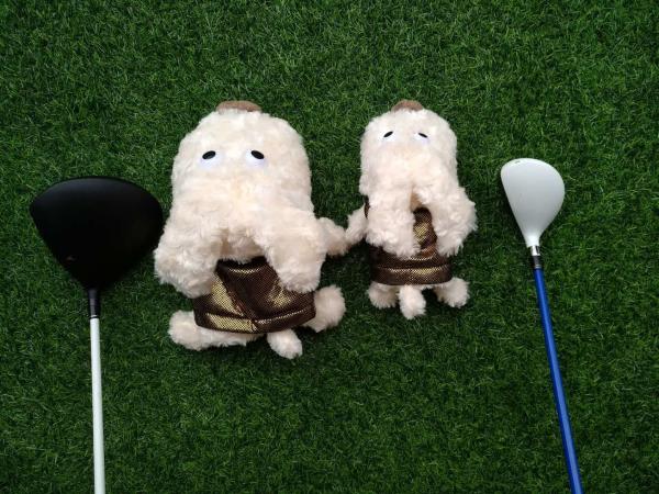 golf head cover , dog head cover , animal head cover , plush head cover , driver head cover