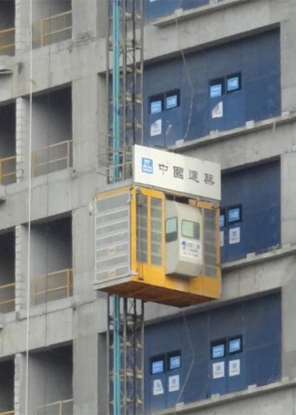 Construção de média velocidade 2 toneladas grua de pessoais e de materiais