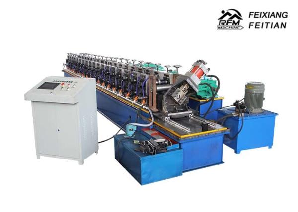 Column Style Cable Tray Manufacturing Machine / Bracket Frame Roll Forming Machine