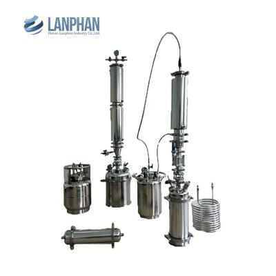 Cânhamo de aço inoxidável da máquina CBD da extração do laço fechado de Lanphan 5L