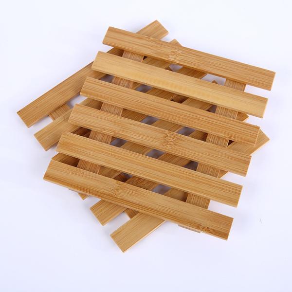 Pousas-copos de bambu da placa de bambu dos pires da planta para plantas suculentos dos potenciômetros da planta de 3,2 polegadas